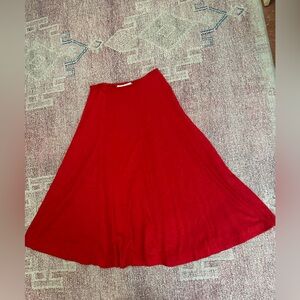 Vintage 1970’s light weight wool a lime midi skirt capsule collection by Funky